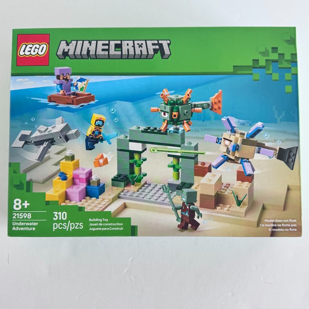 LEGO Minecraft Underwater Adventure 21598 Building Set 310 Pieces New Sealed